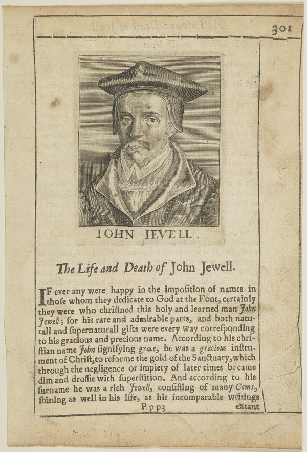 John Jewel, 1522 - 1571. Bishop of Salisbury | National Galleries of ...