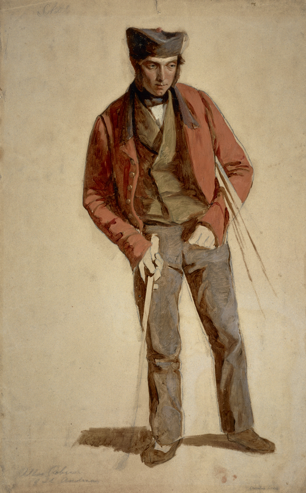 Allan Robertson, fl. 1847. Golf ball maker by Charles Lees