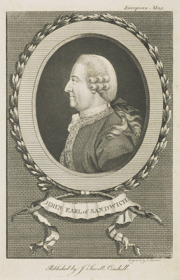 John Montagu, 4th Earl of Sandwich, 1718 1792. First Lord of the Admiralty by John Corner