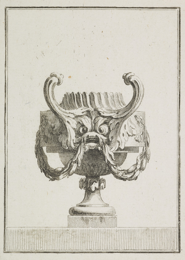 Nouveau Livre De Vases plate 7 by Juste-Francois Boucher