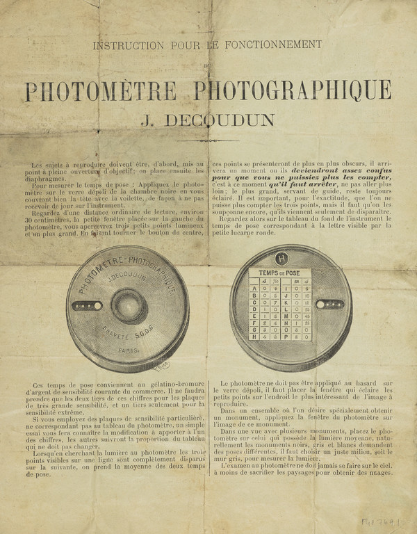 ANCIEN PHOTOMÈTRE MIXTE J. DECOUDUN ca 1890 XIXème EUR 49,00 - FR