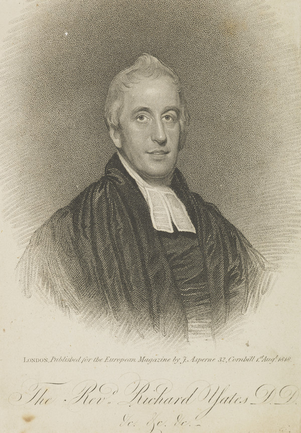 Richard Yates, 1769 1834. Rector of Ashen, Essex; chaplain of Chelsea