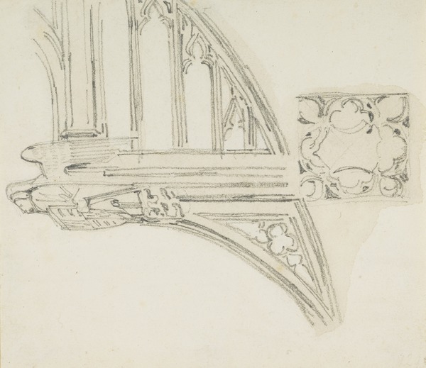 Detail of the Hammerbeam Roof, Westminster Hall by Richard Parkes