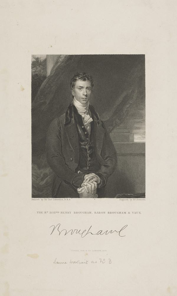 Henry Peter Brougham, 1st Baron Brougham and Vaux, 1778 1868