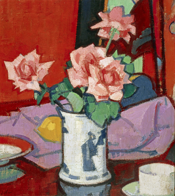 Pink Roses, Chinese Vase by Samuel John Peploe | National
