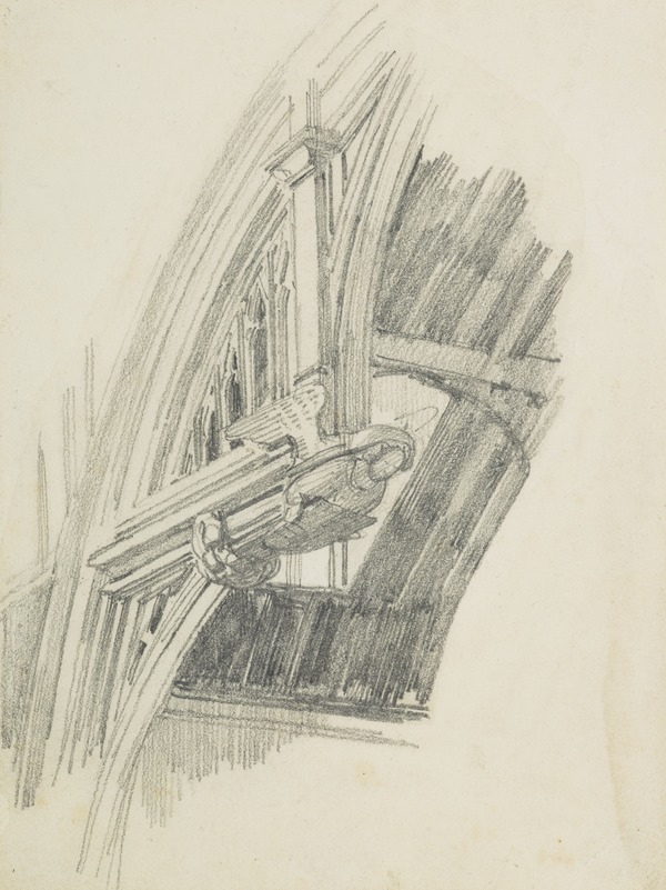 Detail of the Hammerbeam Roof, Westminster Hall by Richard Parkes