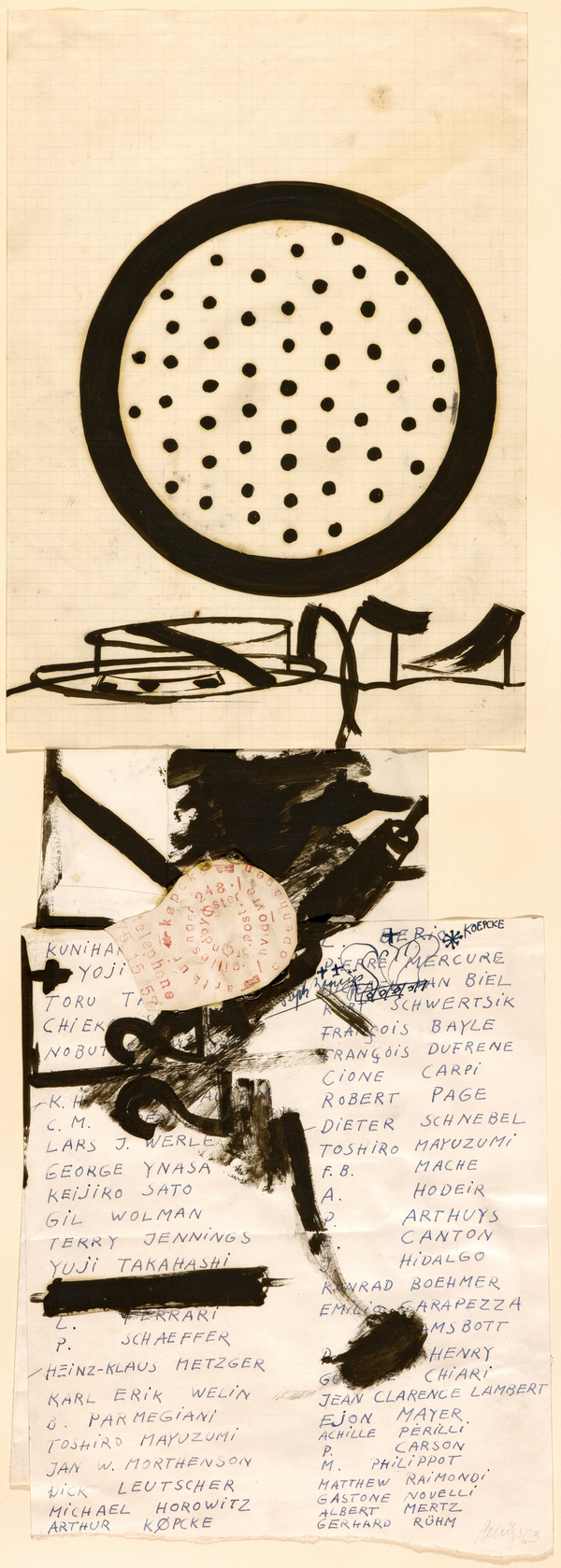 Fluxus-Namensliste by Joseph Beuys | National Galleries of Scotland