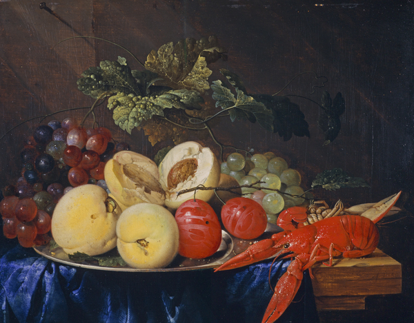 A Still-life with Fruit and Lobster by Jan Davidsz. de Heem