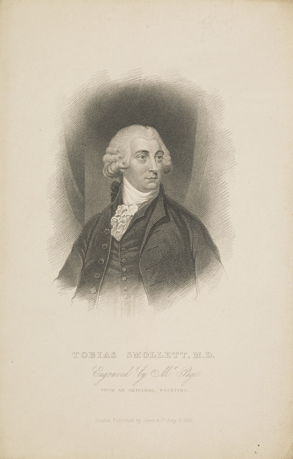 Tobias Smollett, 1721 - 1771. Novelist and historian by Page