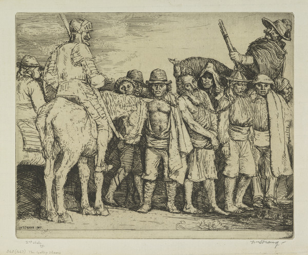 The Galley Slaves: Illustration to 'Don Quixote' (Strang No. 545) by