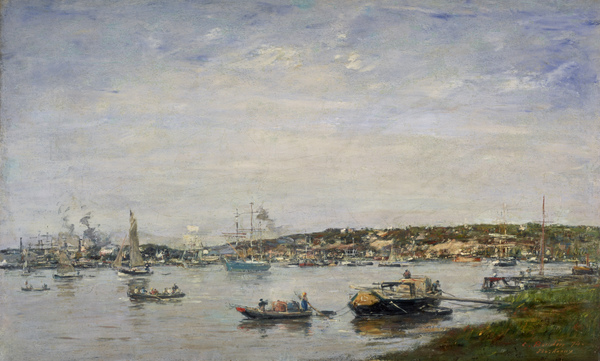 Eugene Boudin、Composition、海外版超希少レゾネ The Port of Bordeaux by Louis-Eugène Boudin | National Galleries