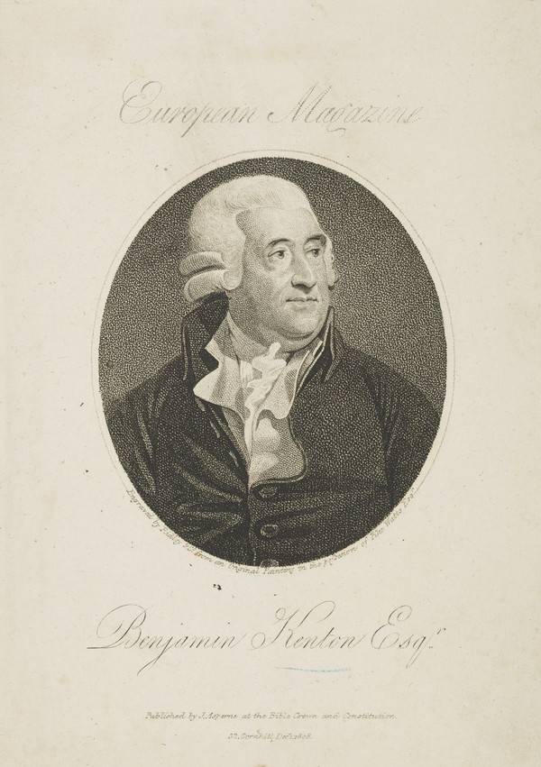 Benjamin Kenton, 1719 - 1802. Philanthropist and master vintner by W ...