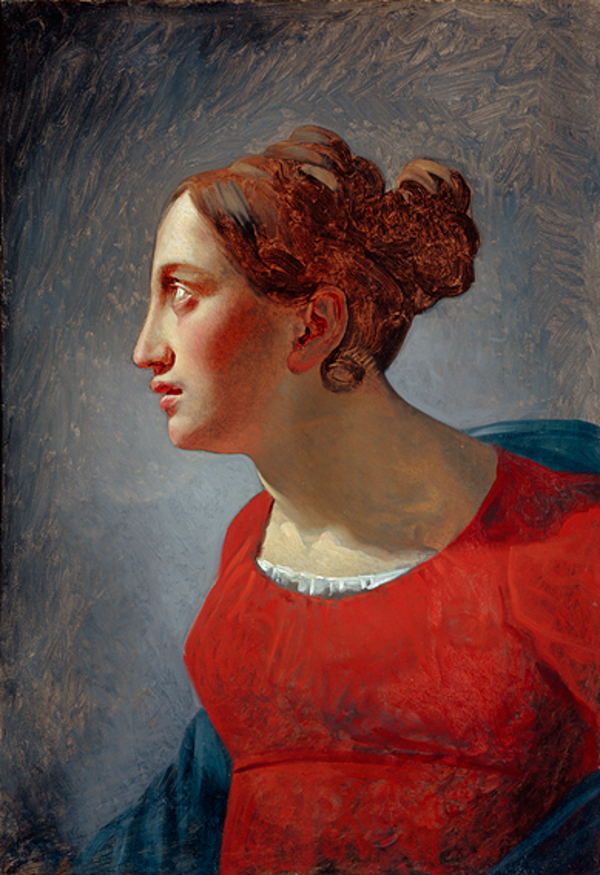 Study of a Young Woman in Profile by François Joseph Navez