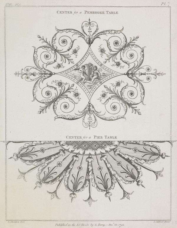 Plate from &lsquo;The Cabinet-Maker and Upholsterer&rsquo;s Drawing Book 