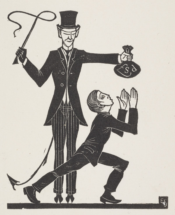 The Money-bag and the Whip [P 38] by Eric Gill | National 