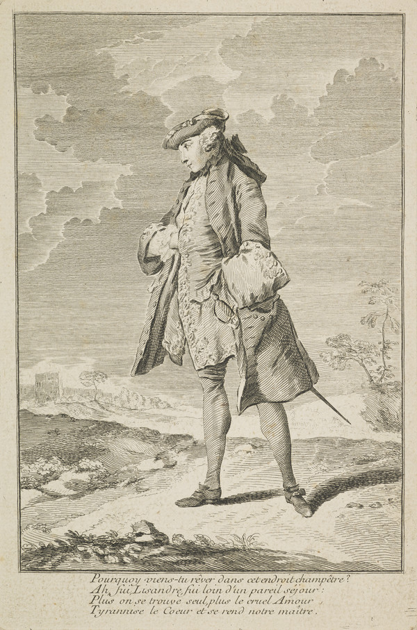 The Unrequited Lover by Hubert-Francois-Bourguinon Gravelot 