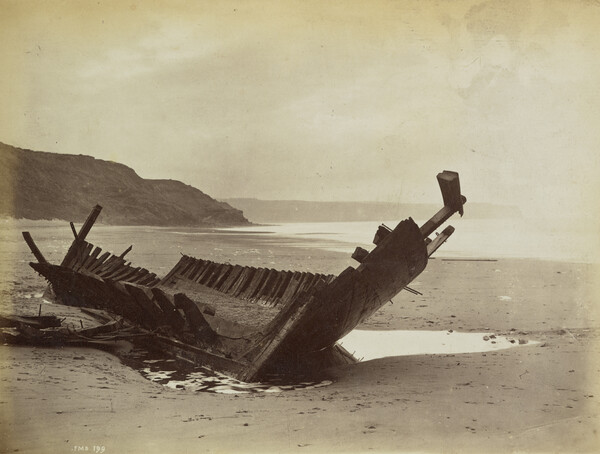 Tirage Albuminé Original Frank Meadow Sutcliffe - Robin Hood's Bay Vers 1875