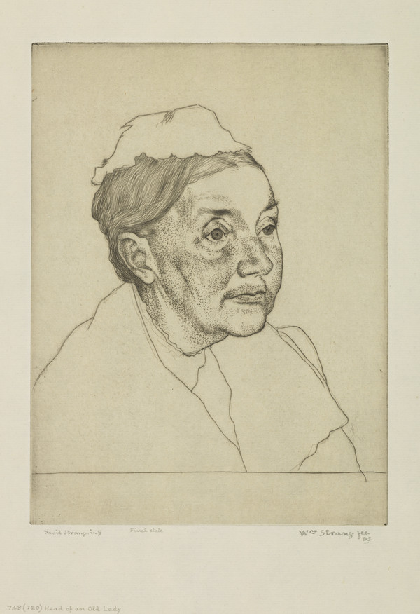 Head of an Old Lady (Strang No. 748) by William Strang | National ...