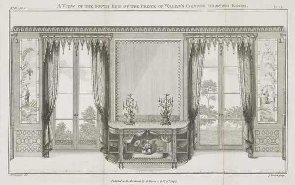 A View of the South End of the Prince of Wales&rsquo;s Chinese Drawing 
