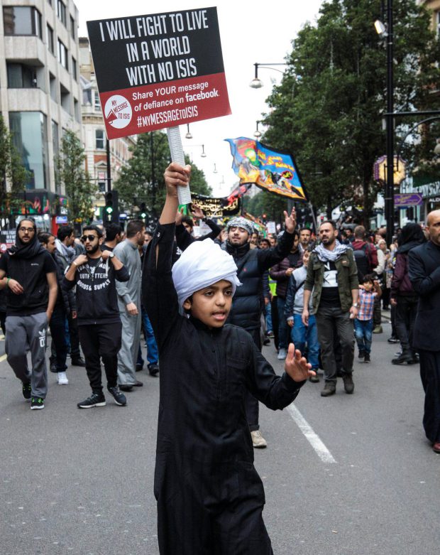 Anti-IS-protest