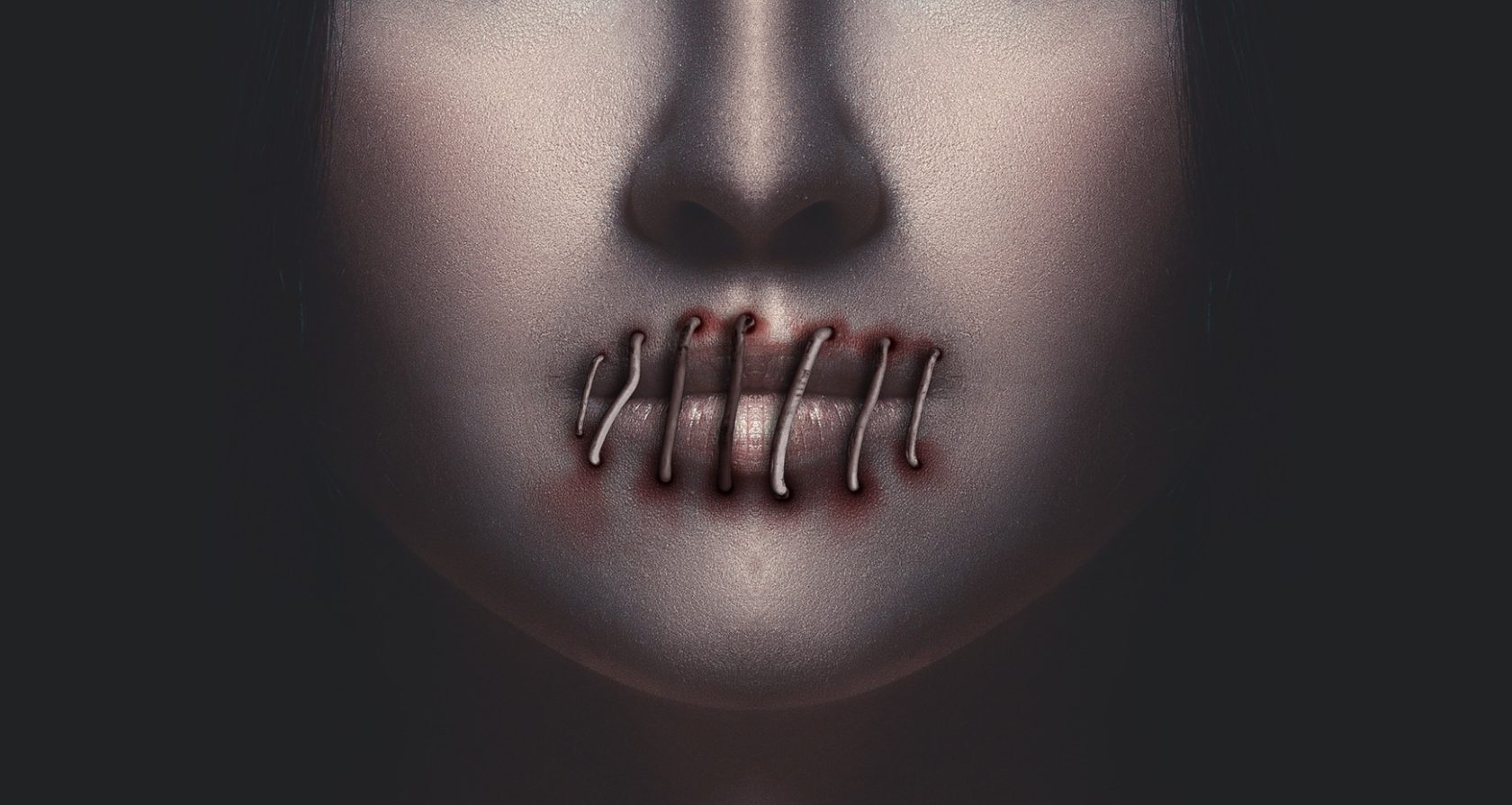 zwijgen-vrouw-lippen