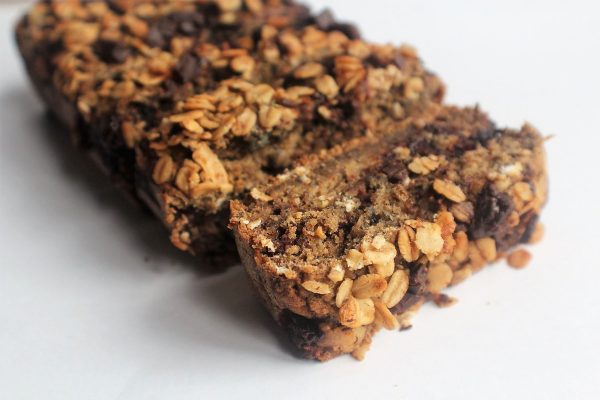 Chocolate-Stuffed Banana Granola Loaf
