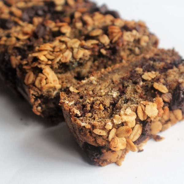 Chocolate-Stuffed Banana Granola Loaf
