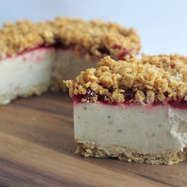 Peanut Butter & Jam Crumble Cheesecake