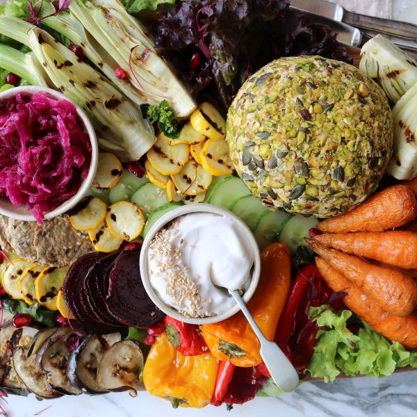 Sundried Tomato & Paprika Cashew Cheese platter