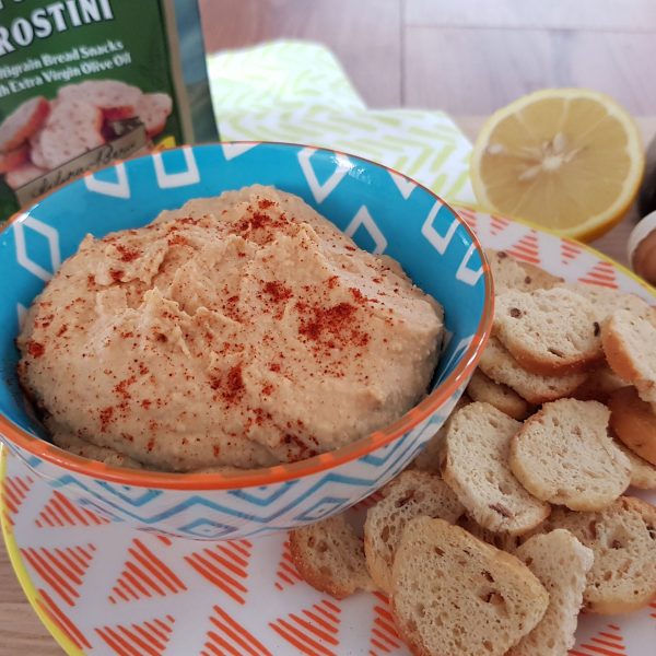 Chilli Hummus & Lightly Sea Salted Crostini