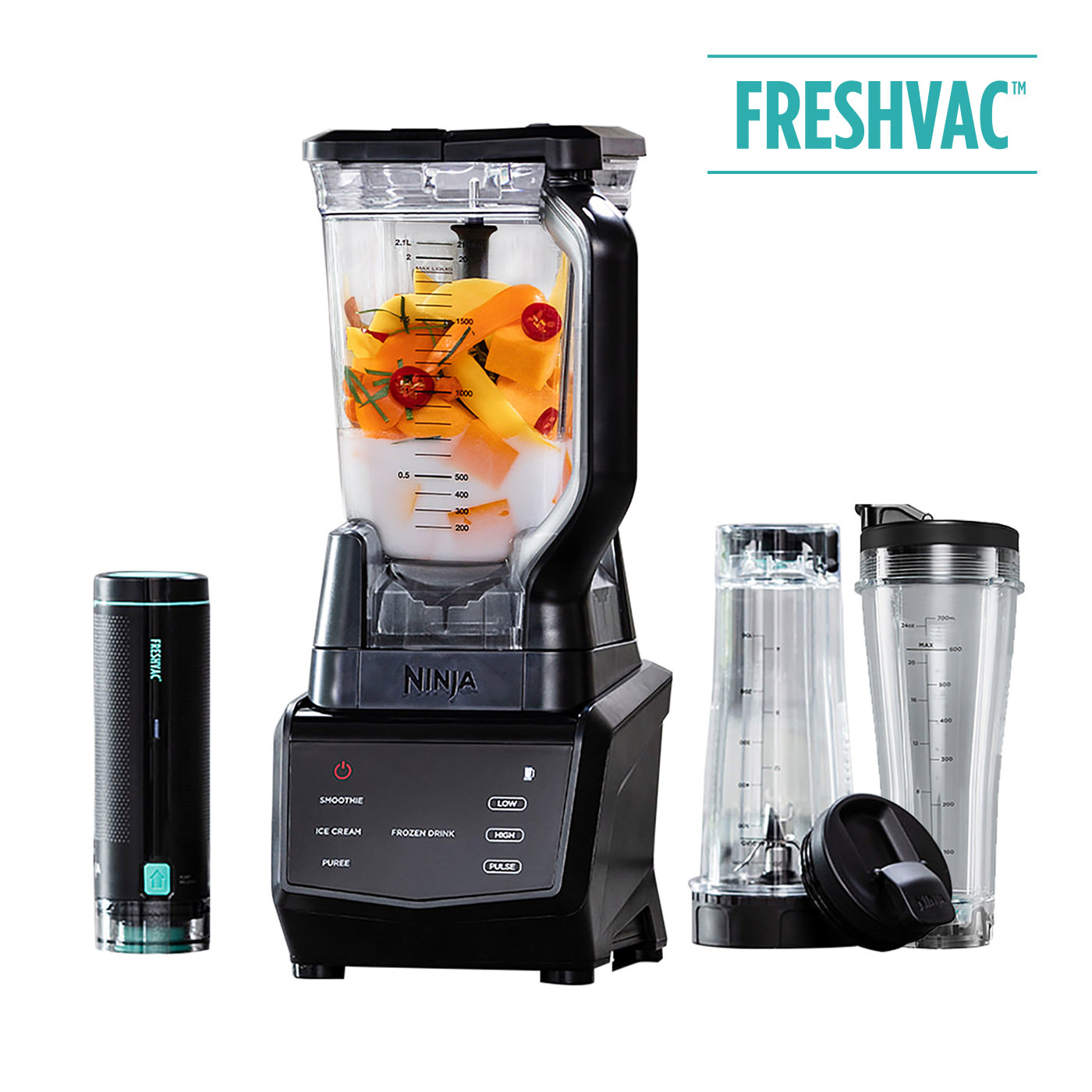 Ninja 1100W Smart Screen Blender with FreshVac Technology CT660UKV