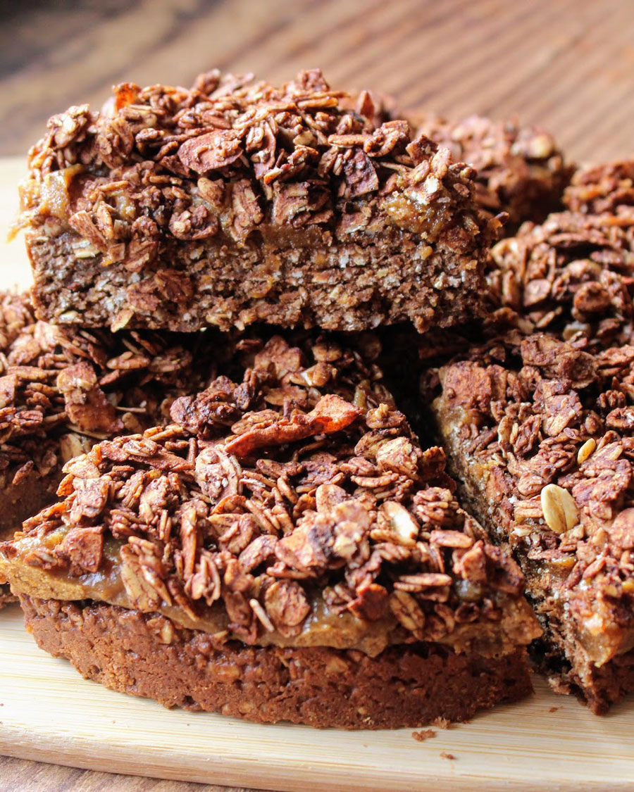 Crunchy Chocolate Caramel Oat Slice Ninja Kitchen