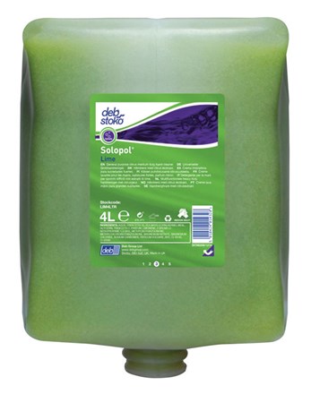 Soap, Hand, DEB Solopol Lime , 4 x 4Ltr