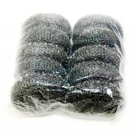 Scourers, Steel, Galvanised, Large, 10 Scourers