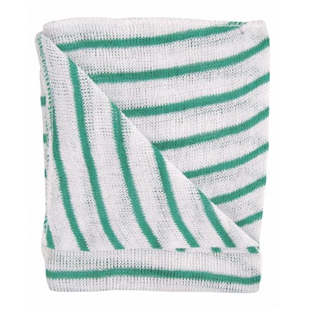 Dishcloths, Stockinette, Large, (Green Stripe) 10 Cloths