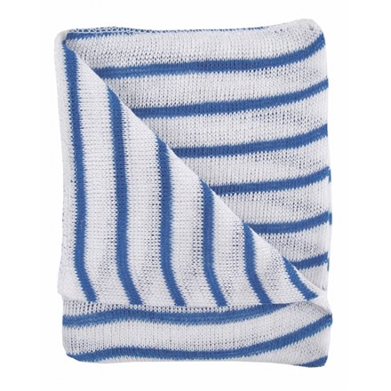 Dishcloths, Stockinette, Reg, (Blue Stripe), 10 Cloths