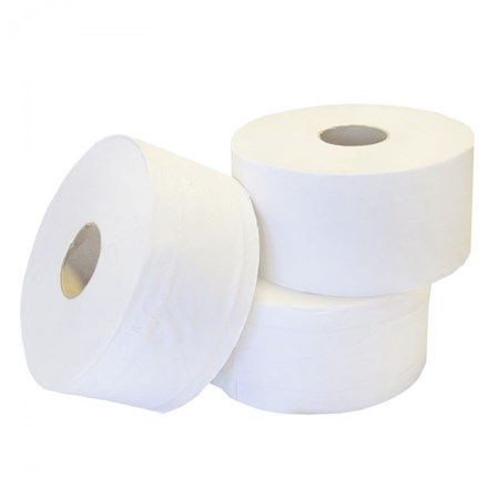Toilet Rolls, Mini Jumbo, Value, 3"/76mm Core, 150m, 12 Rolls