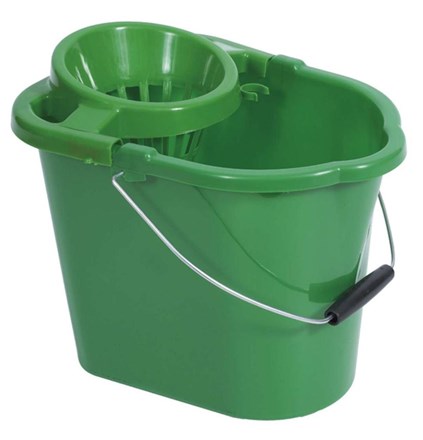 Bucket, Mop, Plastic, Value, 12Ltr, Green