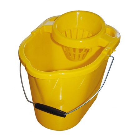 Bucket, Mop, Plastic, Value, 12Ltr, Yellow