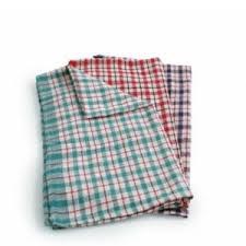 Towel, Tea, Cotton, Coloured Check, 10 Towels