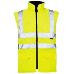 Safety Wear, Hi Vis. Body-Warmer, Double Band & Braces