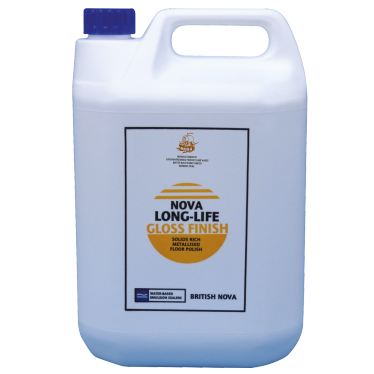 Floor Polish, British Nova, Long Life, Gloss, 5Ltr