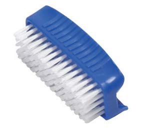 Brush, Hygiene, Nail Brush, Plastic, Blue/White, 120mm