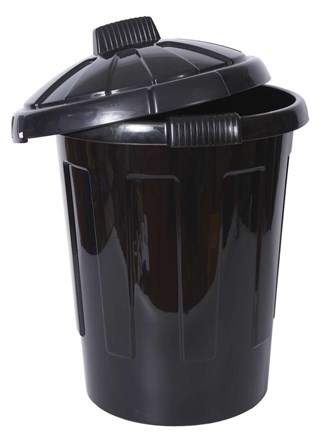 Bin, Dustbin, Plastic, Black, 80Ltr