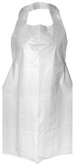 Aprons, Premium Polythene, Disposable, Roll, White, 1000