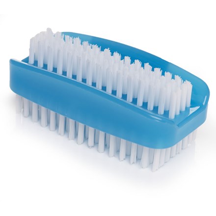 Brush, Nail Brush, 3.5", Plastic Stock, Double Sided Nylon