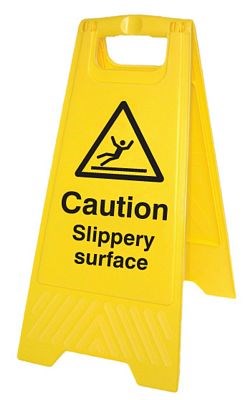 Sign - A Frame, Slippery Surface/Symbol, 67cm