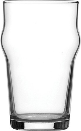 Glassware, Nonic, Pint, 23oz Nucleated, LGS, Case 48
