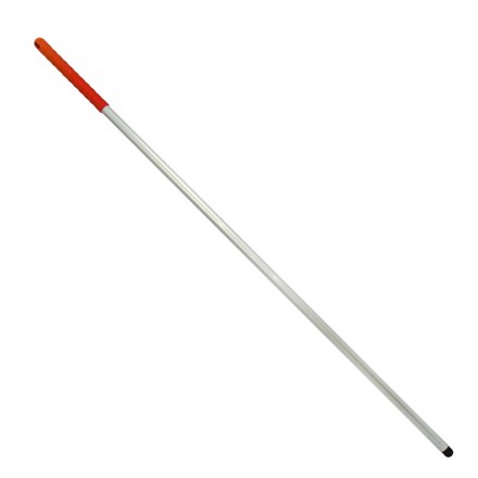 Handle, Aluminium, Red Grip/Thread, 1360 x 25 x 1.2mm