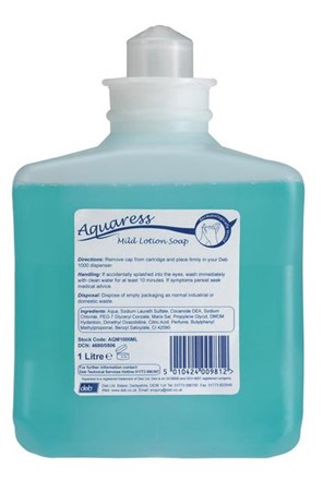 Soap, Hand, DEB Aquaress Hyfoam, 6 x 1Ltr
